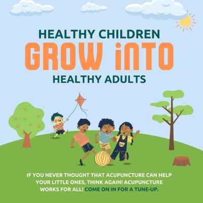 Healthy Children Grow into Healthy Adults with De-Stress: Acupuncture